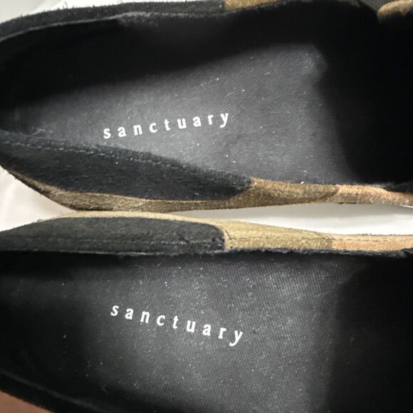 Sanctuary Womens 6.5 Sneakers Dashing Camouflage Shoes Camo Black Avocado Acorn - Picture 7 of 11